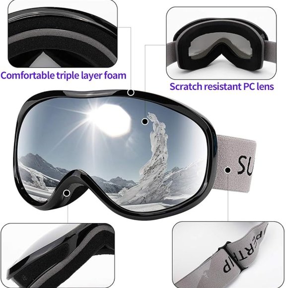 Supertrip snow ski goggles anti-fog 100% - Picture 8 of 10
